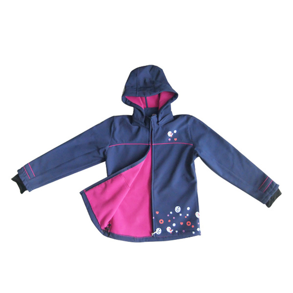 Softshell Children Jacket with Breathable and Waterproof