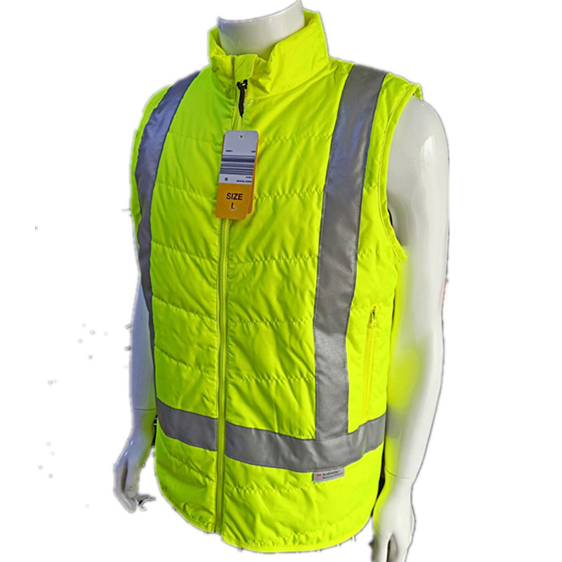 Fashion High Quality Visibility Intensity Fluorescent Waterproof Oxford Multifunctional Pockets Safety Vest