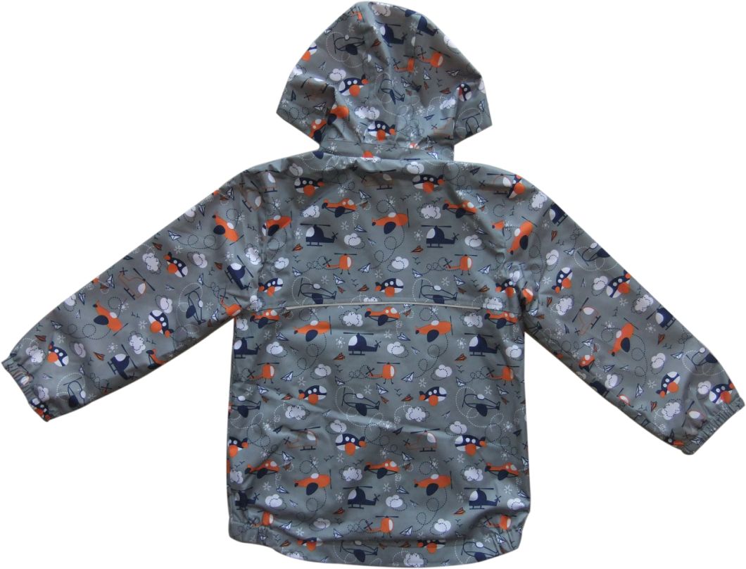 Hooded Fleece Lined Windproof Sweater Windbreaker Softshell Jacket for Kids