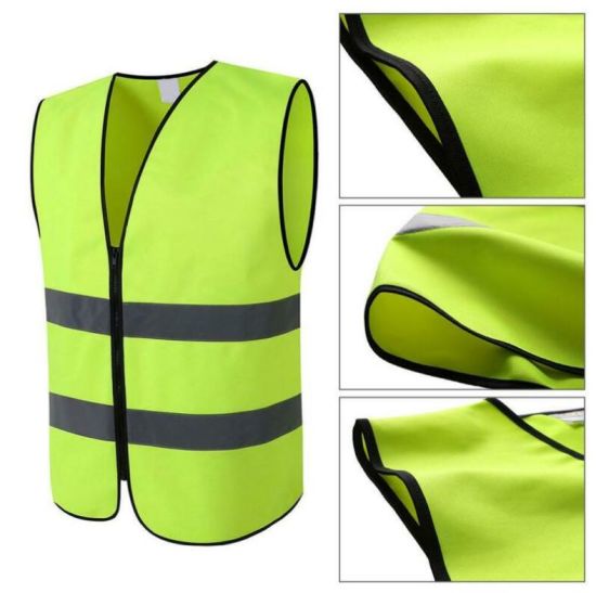 Wholesale Cheap Knitted Fabric Reflector Reflective Safety Vest