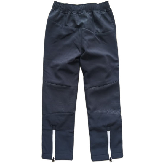 Child Outdoor Waterproof Pants Boy Fleece Linedtrousers Soft-Shell Sport Clothes