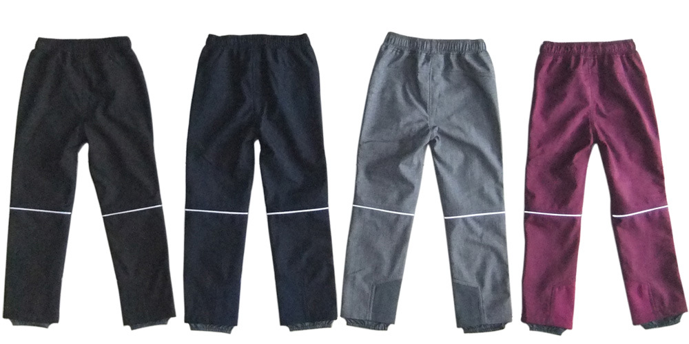 Children Clothes Outdoor Warm Trousers Boy Fleece Lined Pants