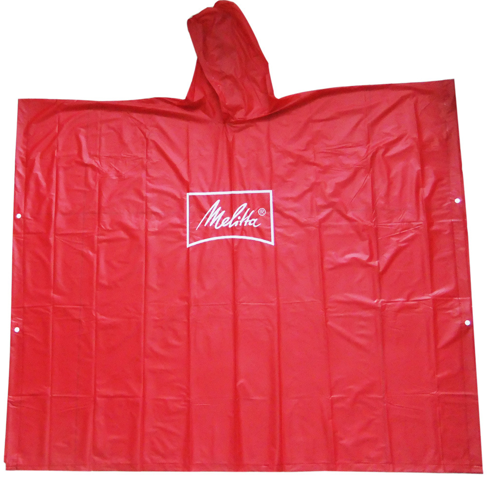 PVC Rain Poncho 100% Waterproof with Hf Thermo Compression