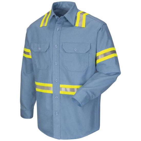 Safety Workwear Working Shirts for Men with Reflective Tape