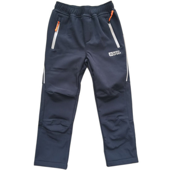 Child Outdoor Waterproof Trousers Boy Girl Fleece Lined Pants Soft-Shell Sport Pants Featured Image