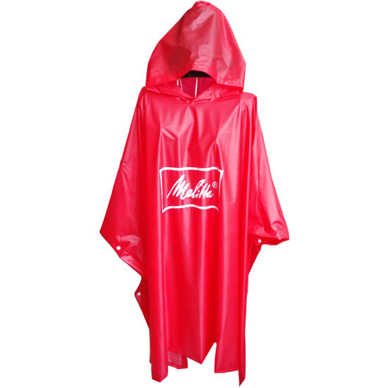 PVC Rain Poncho 100% Waterproof with Hf Thermo Compression