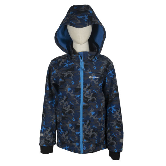 Hooded Long Sleeve Coat Zip up Outerwear Kids Polar Fleece Jacket