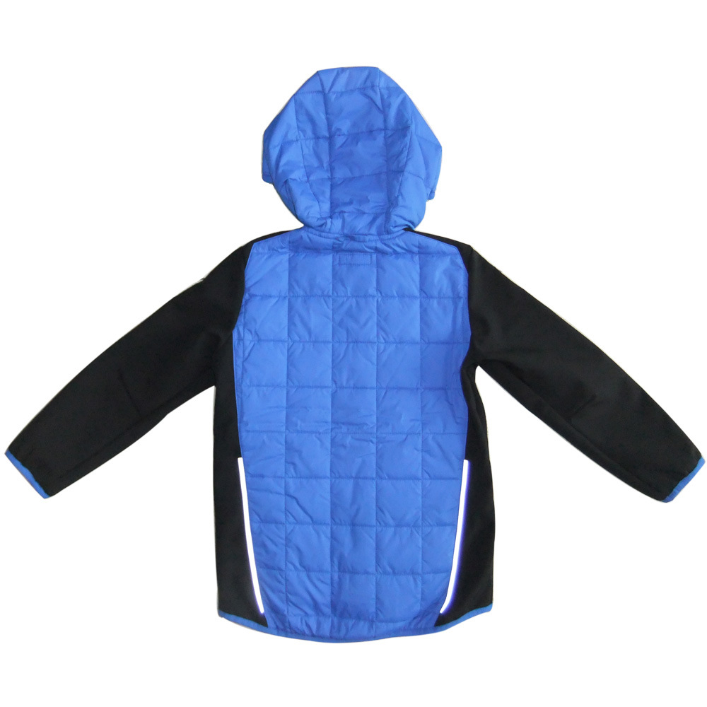 Children's Apparel Winter Coat Outdoor Jacket with Refective Zipper